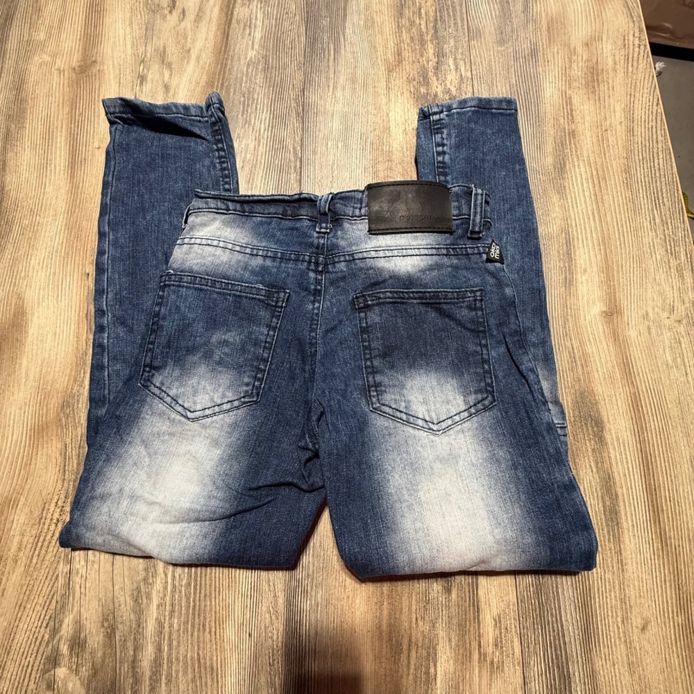 Akademiks Distressed Denim Jeans Blue Streetwear Kids